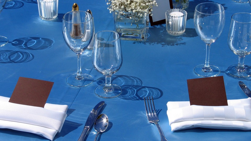 photo of a wedding place setting