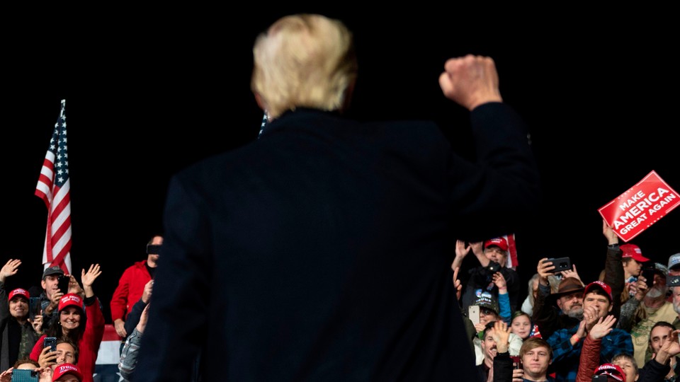 Trump addressing crowd