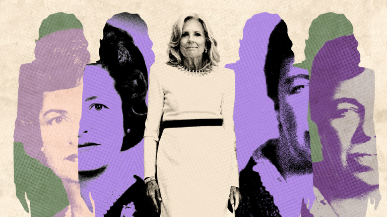 Jill Biden, Eleanor Roosevelt, and Lady Bird Johnson