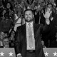 JD Vance waves to convention attendees hours after he was chosen as the Republican vice presidential candidate at the RNC on Monday night.