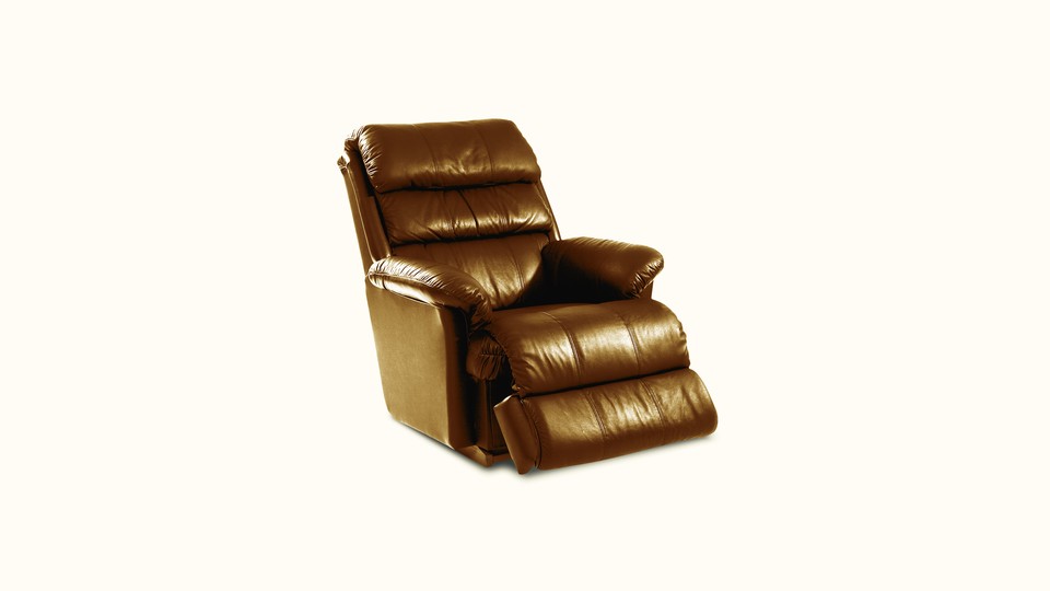 cutout image of a leather recliner chair