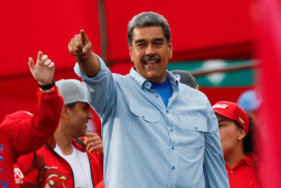 Nicolas Maduro smiling