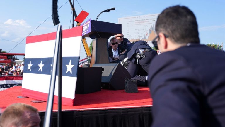 Trump Shooting podium