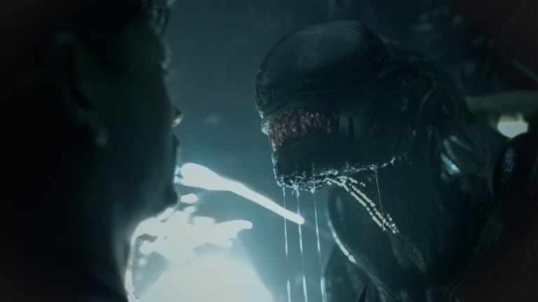 The xenomorph from “Alien: Romulus”