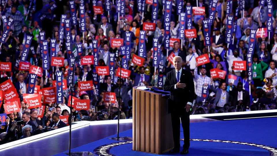 Joe Biden addresses the Democratic National Convention