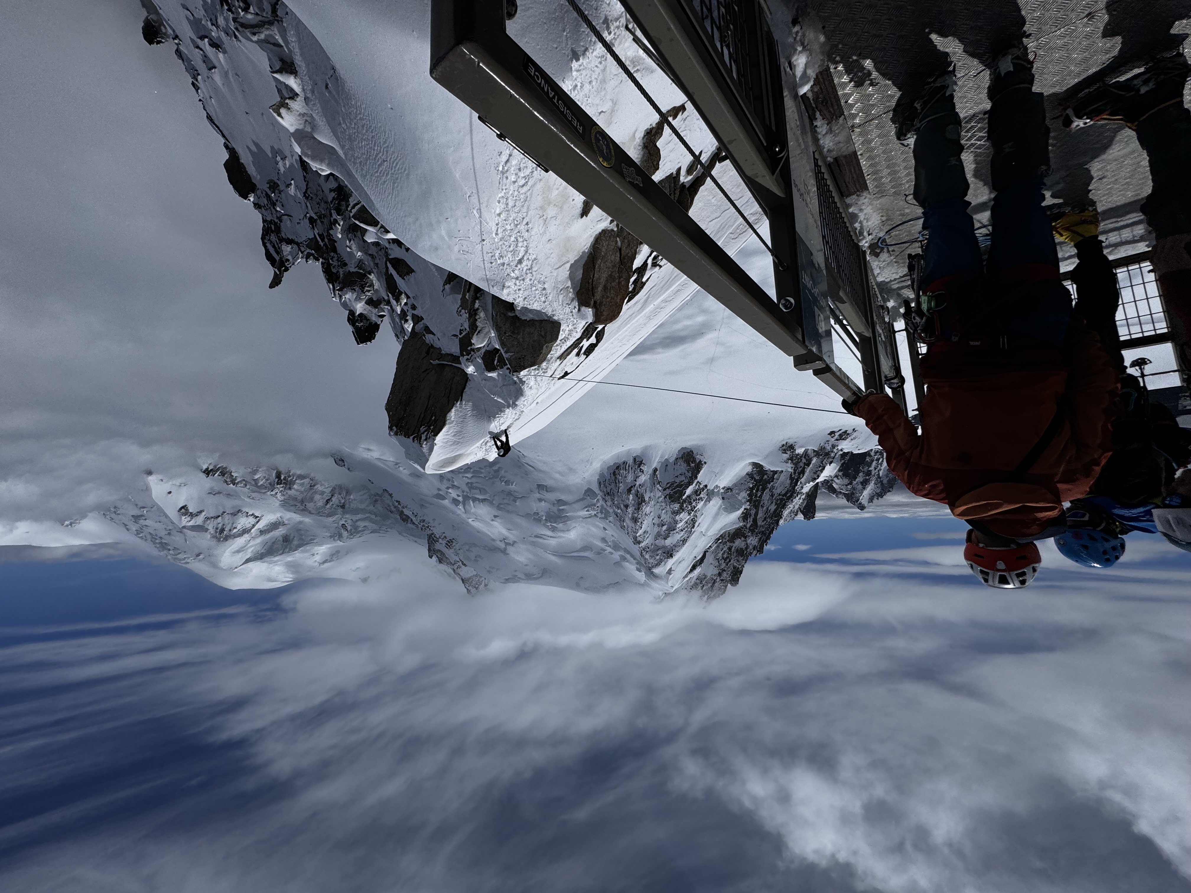 Alpinists at Mont Blanc