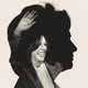 Kamala Harris superimposed on Hillary Clinton's silhouette