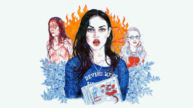 Characters from "Jennifer's Body" and "Carrie"