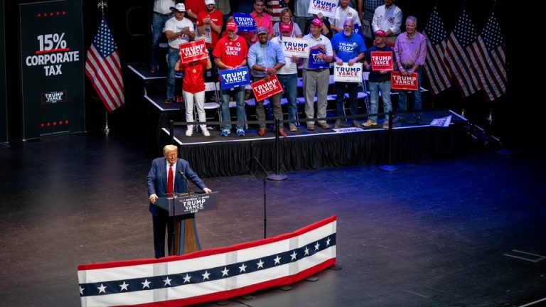 Trump at a rally in Georgia