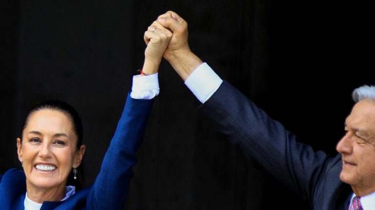 Mexican President Claudia Sheinbaum with her predecessor Andrés Manuel López Obrador.