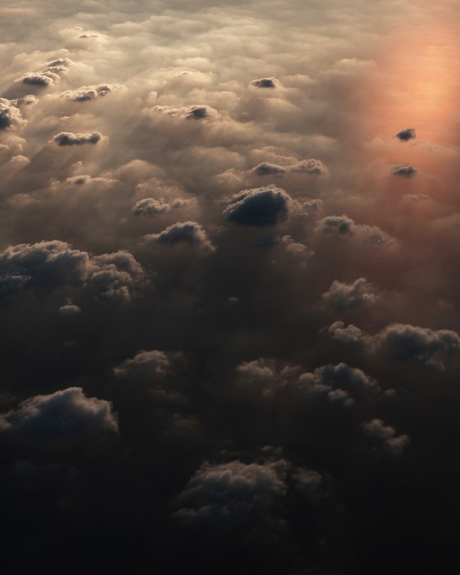 A fantastical picture of clouds in the sky