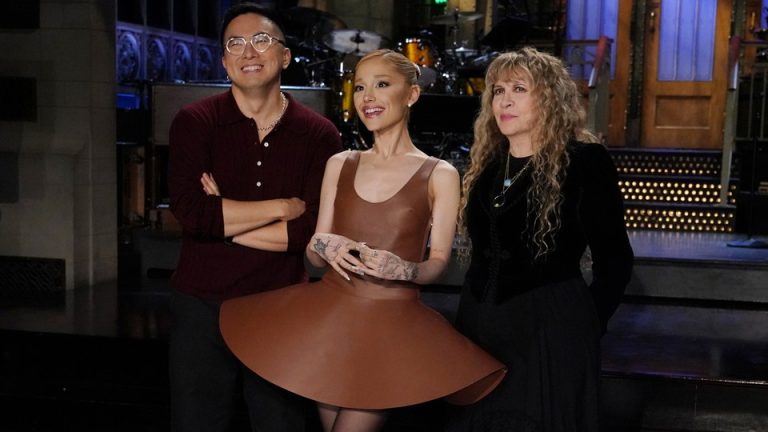 Bowen Yang, Ariana Grande, and Stevie Nicks on “SNL”