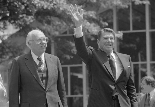 William Casey and Ronald Reagan