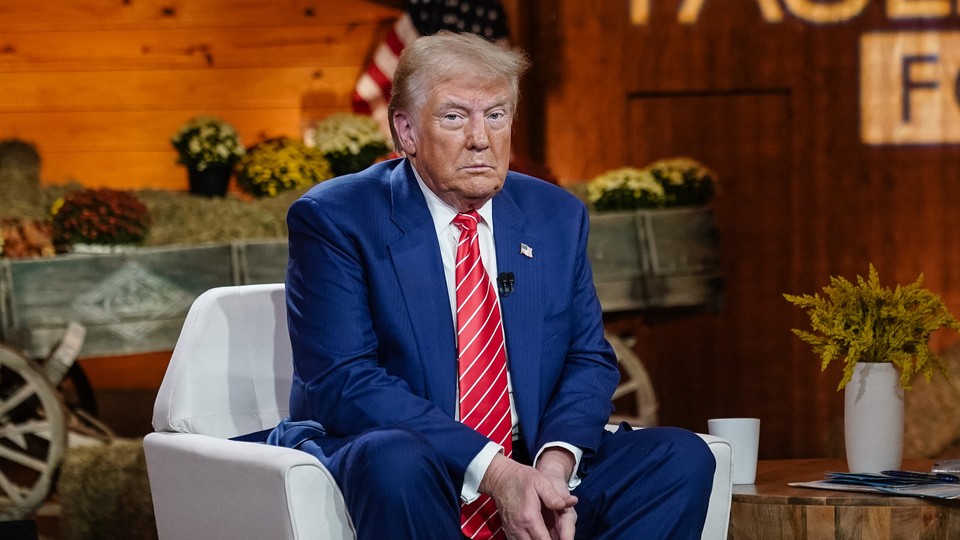 Donald Trump sits for a Fox News interview