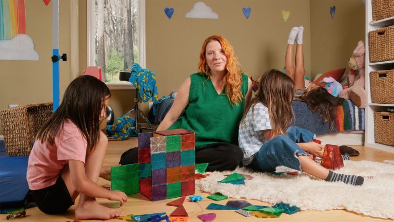 Chelsey Hauge-Zavaleta with her three children