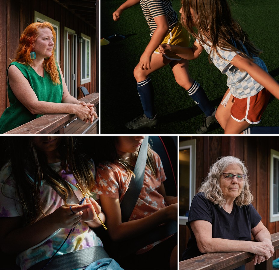 portraits of Chelsey Hauge and her mother Robin