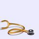 A golden stethoscope