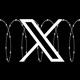 Illustration of X logo in barbed wire