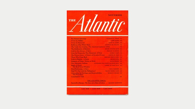 November 1940 Atlantic cover