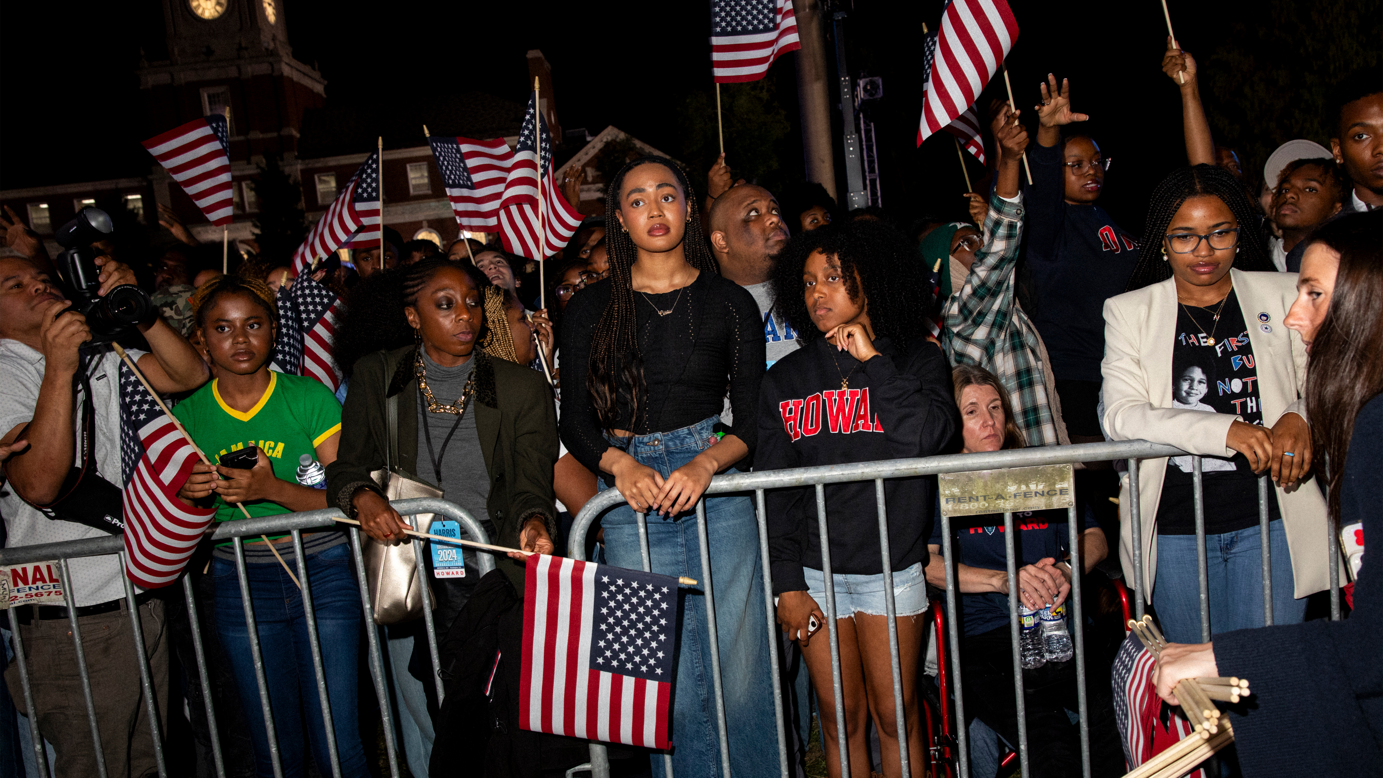 image of the crowd at Howard University