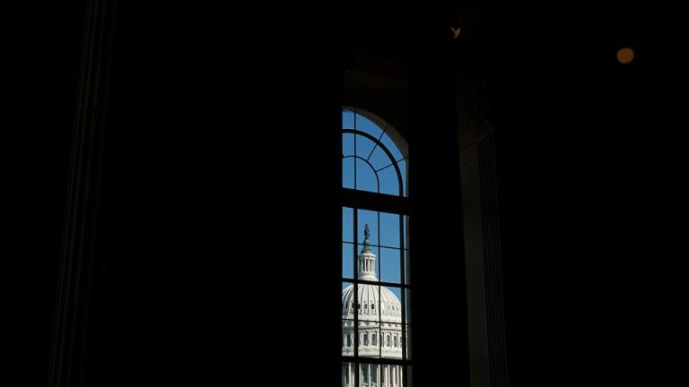 The Capitol, seen from a window