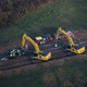 Natural gas pipeline being laid in Pennsylvania