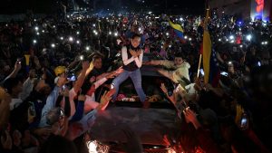 Venezuelan opposition leader Maria Corina Machado at a June rally