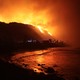 Malibu, California January 8, 2025-The Palisades Fire burns along PCH in Malibu. Tuesday.